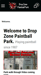 Mobile Screenshot of dropzonepaintballpark.com